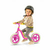 Bicicleta de echilibru, Chillafish, Charlie, Usoara, Cu ghidon si sa reglabile, Greutate 2.5 Kg, Cu roti din spuma EVA, 10 inch, Pentru 18-48 luni, Pink