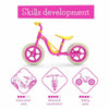 Bicicleta de echilibru, Chillafish, Charlie, Usoara, Cu ghidon si sa reglabile, Greutate 2.5 Kg, Cu roti din spuma EVA, 10 inch, Pentru 18-48 luni, Pink