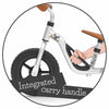 Bicicleta de echilibru, Chillafish, Charlie, Usoara, Cu ghidon si sa reglabile, Greutate 2.5 Kg, Cu roti din spuma EVA, 10 inch, Pentru 18 luni - 48 luni, Silver