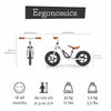 Bicicleta de echilibru, Chillafish, Charlie, Usoara, Cu ghidon si sa reglabile, Greutate 2.5 Kg, Cu roti din spuma EVA, 10 inch, Pentru 18 luni - 48 luni, Silver