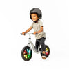 Bicicleta de echilibru, Chillafish, Charlie Glow, Usoara, Cu ghidon si sa reglabile, Cu spite luminoase, Greutate 2.5 Kg, Cu roti din spuma EVA, 10 inch, Pentru 18-48 luni, Beige