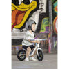 Bicicleta de echilibru, Chillafish, Charlie Glow, Usoara, Cu ghidon si sa reglabile, Cu spite luminoase, Greutate 2.5 Kg, Cu roti din spuma EVA, 10 inch, Pentru 18-48 luni, Beige