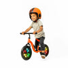 Bicicleta de echilibru, Chillafish, Charlie Glow, Usoara, Cu ghidon si sa reglabile, Cu spite luminoase, Greutate 2.5 Kg, Cu roti din spuma EVA, 10 inch, Pentru 18 luni - 48 luni, Orange
