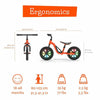 Bicicleta de echilibru, Chillafish, Charlie Glow, Usoara, Cu ghidon si sa reglabile, Cu spite luminoase, Greutate 2.5 Kg, Cu roti din spuma EVA, 10 inch, Pentru 18 luni - 48 luni, Orange