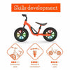 Bicicleta de echilibru, Chillafish, Charlie Glow, Usoara, Cu ghidon si sa reglabile, Cu spite luminoase, Greutate 2.5 Kg, Cu roti din spuma EVA, 10 inch, Pentru 18 luni - 48 luni, Orange