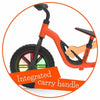 Bicicleta de echilibru, Chillafish, Charlie Glow, Usoara, Cu ghidon si sa reglabile, Cu spite luminoase, Greutate 2.5 Kg, Cu roti din spuma EVA, 10 inch, Pentru 18 luni - 48 luni, Orange