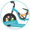 Bicicleta de echilibru, Chillafish, Charlie Glow, Usoara, Cu ghidon si sa reglabile, Cu spite luminoase, Greutate 2.5 Kg, Cu roti din spuma EVA, 10 inch, Pentru 18 luni - 48 luni, Sky