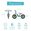 Bicicleta de echilibru, Chillafish, Charlie Glow, Usoara, Cu ghidon si sa reglabile, Cu spite luminoase, Greutate 2.5 Kg, Cu roti din spuma EVA, 10 inch, Pentru 18 luni - 48 luni, Sky