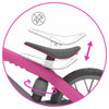Bicicleta de echilibru, Chillafish, BMXie Moto, Cu suruburi si surubelnita pentru copii, Cu sunete reale Vroom Vroom, Cu sa reglabila, Greutatate 3.8 Kg, 12 inch, Pentru 2 - 5 ani, Pink