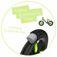 Bicicleta de echilibru, Chillafish, BMXie Glow, Cu spite luminoase, Cu sa reglabila, Greutatate 3.8 Kg, 12 inch, Pentru 2 - 5 ani, Pistachio
