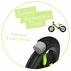 Bicicleta de echilibru, Chillafish, BMXie Glow, Cu spite luminoase, Cu sa reglabila, Greutatate 3.8 Kg, 12 inch, Pentru 2 - 5 ani, Pistachio