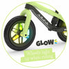 Bicicleta de echilibru, Chillafish, BMXie Glow, Cu spite luminoase, Cu sa reglabila, Greutatate 3.8 Kg, 12 inch, Pentru 2 - 5 ani, Pistachio