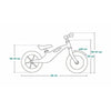 Bicicleta fara pedale, Lionelo, Bart Tour, Usoara, Cu cadru din magneziu, Cu ghidon si sa reglabile, Greutate 3.8 Kg, 12 inch, Conform cu standardul european de securitate EN71, Grey Stone
