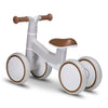 Bicicleta fara pedale, Lionelo, Villy, Cu 4 roti, Din spuma EVA si TPR, Stabila, Manere moi, antiderapante, 12- 36 luni, Sustine pana la 30 kg, Certificata EN 71-1:2014, EN 71-2:2011, EN 71-3:2019, Bej - gogobaby.ro