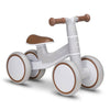 Bicicleta fara pedale, Lionelo, Villy, Cu 4 roti, Din spuma EVA si TPR, Stabila, Manere moi, antiderapante, 12- 36 luni, Sustine pana la 30 kg, Certificata EN 71-1:2014, EN 71-2:2011, EN 71-3:2019, Bej - gogobaby.ro