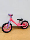 Bicicleta fara pedale ROCKET cu roti gonflabile , marime roti 12 inch si lumini, ROZ - gogobaby.ro