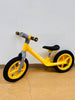Bicicleta fara pedale ROCKET cu roti gonflabile , marime roti 12 inch si lumini, GALBEN - gogobaby.ro