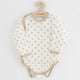 Set 3 piese, New Baby, Classic II, Include 3 body-uri cu maneca lunga, Marime 62, Din bumbac 100%, Beige