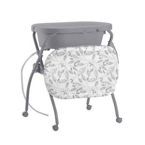 Cadita pliabila, Petite&Mars, Spa, 3 in 1, Cu masuta de infasat si spatiu de depozitare, Pliabila, Cu roti si sistem de scurgere, Gri - gogobaby.ro