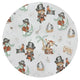 Cearceaf cu elastic, MimiNu, Pentru patut leagan sau patut co-sleeper, Dimensiune 90x40 cm, Din bumbac certificat Oeko Tex Standard 100, Design, Pirates Natural