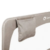 Protectie laterala pat, Lionelo, Hanna, Cu buzunar accesorii, 150x66 cm, Conform cu standardul european de securitate BS7072, Bej
