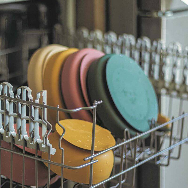 Bol, Petite&Mars, Take&Match, Din silicon, Cu ventuza, Fara BPA, 6 luni+, 350 ml, Verde Inchis
