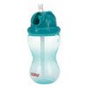 Cana cu pai, Nuby, Anti-alunecare, Cu inchidere etansa, Plastic, 360 ml, 12+ luni, Albastru - gogobaby.ro
