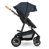 Carucior 2 in 1, Lionelo, Amber, Cadru aluminiu, Cu landou intarit si salteluta moale, Reversibil, Maner ajustabil, Huse pentru picioare, ploaie, Plasa de tantari, Geanta parinti, Pana la 22 kg, EN1888-1, EN1888-2, EN1466, Albastru