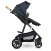Carucior 2 in 1, Lionelo, Amber, Cadru aluminiu, Cu landou intarit si salteluta moale, Reversibil, Maner ajustabil, Huse pentru picioare, ploaie, Plasa de tantari, Geanta parinti, Pana la 22 kg, EN1888-1, EN1888-2, EN1466, Albastru