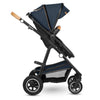 Carucior 2 in 1, Lionelo, Amber, Cadru aluminiu, Cu landou intarit si salteluta moale, Reversibil, Maner ajustabil, Huse pentru picioare, ploaie, Plasa de tantari, Geanta parinti, Pana la 22 kg, EN1888-1, EN1888-2, EN1466, Albastru