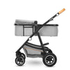 Carucior 2 in 1, Lionelo, Amber, Cadru aluminiu, Cu landou intarit si salteluta moale, Reversibil, Maner ajustabil, Huse pentru picioare, ploaie, Plasa de tantari, Geanta parinti, Pana la 22 kg, EN1888-1, EN1888-2, EN1466, Gri deschis
