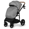 Carucior 2 in 1, Lionelo, Mari Tour, Cu landou individual si salteluta moale, Reversibil, Maner ajustabil, Plasa de tantari, Husa de picioare, Geanta parinti, 22 kg, Conform cu standardele europene de securitate EN1888 si EN1466, Gri