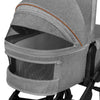 Carucior 2 in 1, Lionelo, Mari Tour, Cu landou individual si salteluta moale, Reversibil, Maner ajustabil, Plasa de tantari, Husa de picioare, Geanta parinti, 22 kg, Conform cu standardele europene de securitate EN1888 si EN1466, Gri