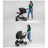 Carucior 2 in 1, Lionelo, Mari Tour, Cu landou individual si salteluta moale, Reversibil, Maner ajustabil, Plasa de tantari, Husa de picioare, Geanta parinti, 22 kg, Conform cu standardele europene de securitate EN1888 si EN1466, Gri