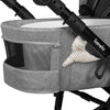 Carucior 2 in 1, Lionelo, Mari Tour, Cu landou individual si salteluta moale, Reversibil, Maner ajustabil, Plasa de tantari, Husa de picioare, Geanta parinti, 22 kg, Conform cu standardele europene de securitate EN1888 si EN1466, Gri