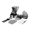 Carucior 2 in 1, Lionelo, Mika, Cadru din aluminiu, Cu landou intarit si salteluta moale, Reversibil, Maner ajustabil, Plasa de tantari, Husa de ploaie, de picioare, 22 kg, Conform cu standardele europene de securitate EN1888-1 EN1888-2, EN1466, Gri - gogobaby.ro