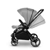 Carucior 2 in 1, Lionelo, Mika, Cadru din aluminiu, Cu landou intarit si salteluta moale, Reversibil, Maner ajustabil, Plasa de tantari, Husa de ploaie, de picioare, 22 kg, Conform cu standardele europene de securitate EN1888-1 EN1888-2, EN1466, Gri - gogobaby.ro