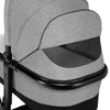 Carucior 2 in 1, Lionelo, Mika, Cadru din aluminiu, Cu landou intarit si salteluta moale, Reversibil, Maner ajustabil, Plasa de tantari, Husa de ploaie, de picioare, 22 kg, Conform cu standardele europene de securitate EN1888-1 EN1888-2, EN1466, Gri - gogobaby.ro