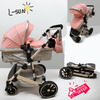 Carucior 2 in 1 L-sun Latina , usor de manevrat, cu inchidere tip carte,culoare ROZ, GGBT1R
