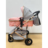 Carucior 2 in 1 L-sun Iris transformabil, 0-36 luni, cu suspensii pe cadru si roti cauciuc, culoare ROZ GGBT7C2 - gogobaby.ro