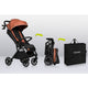 Carucior sport, Lionelo, Cloe, Cu accesorii, Cadru din aluminiu, Pana la 22 kg, Usor, Pliere compacta pentru avion, cu o singura mana, Ideal pentru toate tipurile de suprafete, 6 luni+, Maro