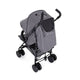 Carucior sport, Petite&Mars, Musca, Cu spatar reglabil, Capotina XXL, Usor, 7.9 kg, 6 luni+, Conform cu standardul european de securitate EN 1888:2018, Gri