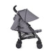 Carucior sport, Petite&Mars, Musca, Cu spatar reglabil, Capotina XXL, Usor, 7.9 kg, 6 luni+, Conform cu standardul european de securitate EN 1888:2018, Gri