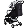 Carucior sport, FreeON, Solo, Pliabil tip troler, Tehnologia inovatoare One-Hand Folding, Greutate 6 kg, Cu capotina UPF 50+, Pliere compacta pentru avion, Conform cu standardul european de securitate EN 1888-1:2018, Black/White