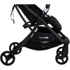 Carucior sport, FreeON, Solo, Pliabil tip troler, Tehnologia inovatoare One-Hand Folding, Greutate 6 kg, Cu capotina UPF 50+, Pliere compacta pentru avion, Conform cu standardul european de securitate EN 1888-1:2018, Black/White