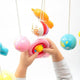 Carusel muzical, BabyMix, Pentru patut bebelusi, Cu proiectii, Cu melodii si sunete ale naturii, Cu 11 jucarii, Red