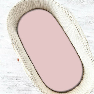 Cearceaf cu elastic, MimiNu, Pentru landou, carucior si cosulet, Dimensiune 80x35 cm, Din bumbac certificat Oeko Tex Standard 100, Colectia Royal, Powder Pink - gogobaby.ro