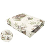 Cearceaf cu elastic, MimiNu, Pentru patut leagan sau patut co-sleeper, Dimensiune 90x40 cm, Din bumbac certificat Oeko Tex Standard 100, Design, Calm Forest Natural - gogobaby.ro