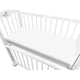 Cearceaf cu elastic, MimiNu, Pentru patut co-sleeper, Timon, Din bumbac jersey, Dimensiune 87 x 51 cm, Material certificat Oeko Tex Standard 100, White