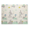 Covoras de joaca, Petite&Mars, Reversibil, Include geanta pentru transport, Pliabil si impermeabil, Non-toxic, 197 x 147 x 1 cm, Oras, 0 luni+, Multicolor
